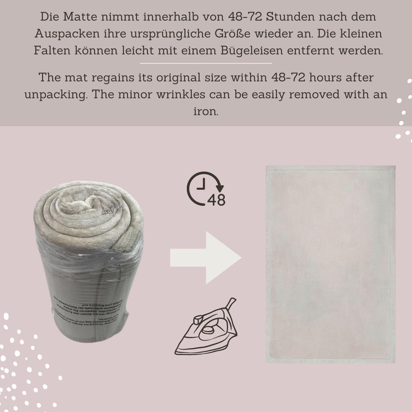 Premium Baby Play Mat 60”x80” Light Gray – Cloud-Soft Coral Velvet Memory Foam Rug for Crawling & Play – Non-Slip, Water-Repellent, Easy-Care Tummy Time Mat – Non-Toxic Padded Playmat