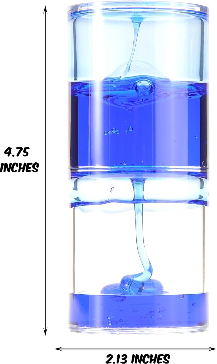 PowerTRC Liquid Motion Spiral Timer Fidget Calming and Soothing Desktop Toy Sensory Visual Toy Beautiful Ooze Tube for Autism, Anxiety & ADHD