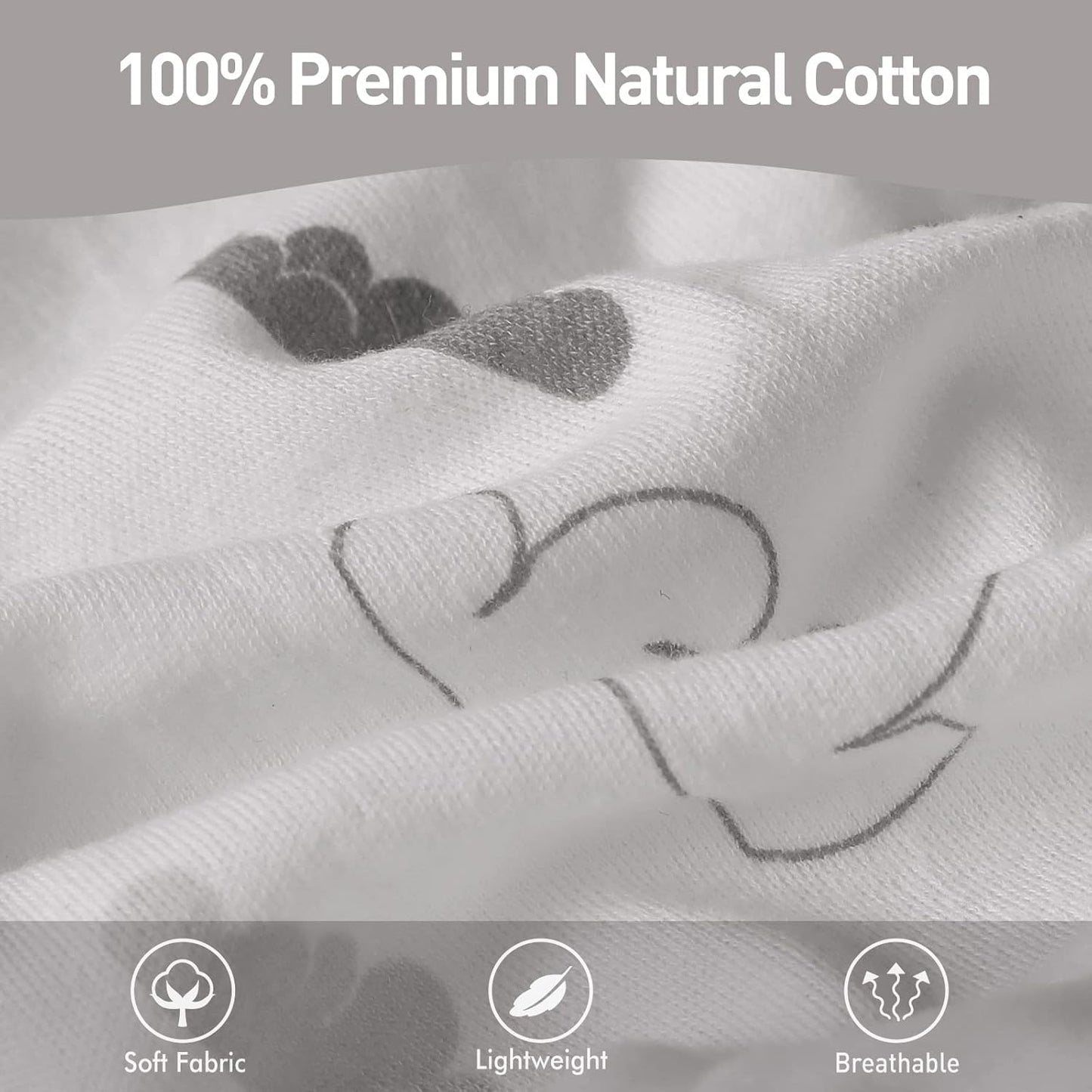 Organic Baby Swaddle Sleep Sacks, 2-Pack Swaddles for Newborns Baby Essentials, Infant 0-3 Months, 100% Cotton Soft & Snug Adjustable Wrap Nursery Swaddling Blankets Improves Sleep