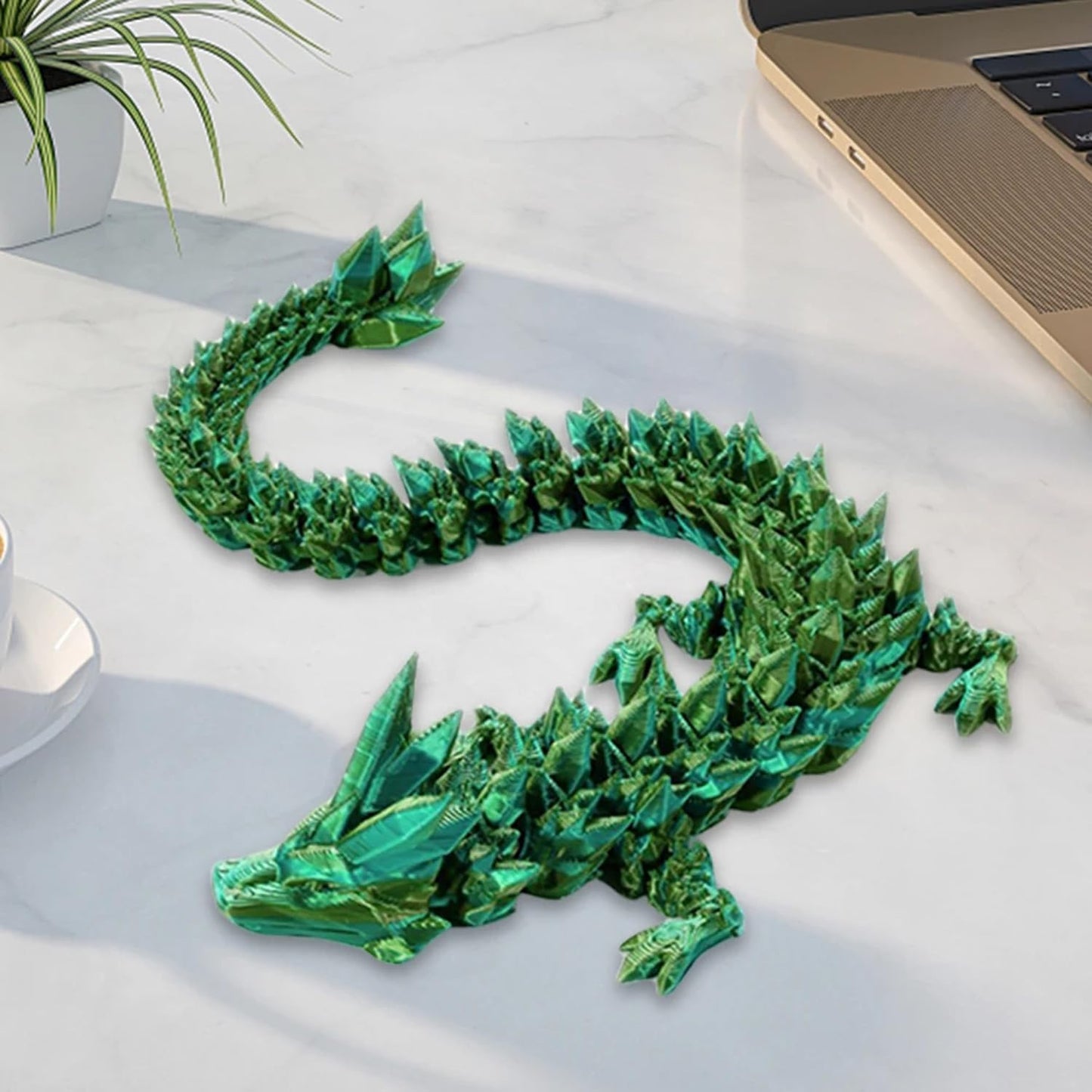 3D Printed Dragon-Flying Articulated Dragon|3D Printed Dragon Eggs with Dragon Inside|Eco-Friendly Crystal Dragon-Mystery Dragon Egg,Adults Fidget Toys for Autism ADHD (Flying Dragon/Laser Color)
