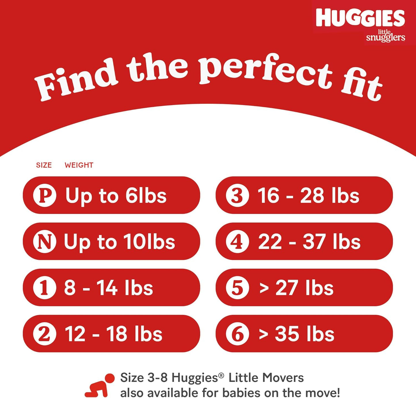 Huggies Size 3 Diapers, Little Snugglers Baby Diapers, Size 3 (16-28 lbs), 26 Count, Packaging May Vary