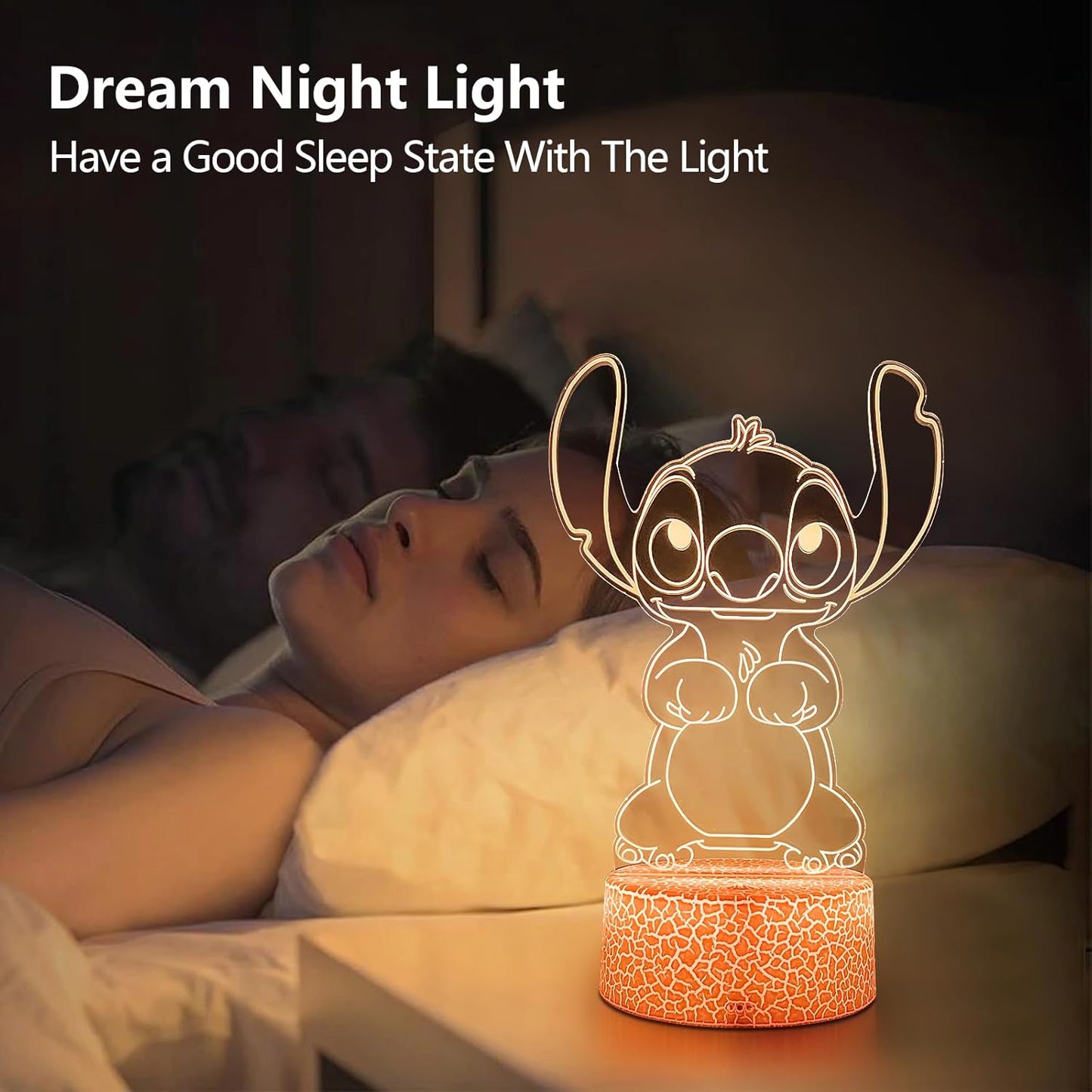 Cool Night Light,16 Color Night Light,3D LED Lamp with Smart Remote Control,Boy Gifts for Children's Room Decoration,Christmas Holiday Gifts
