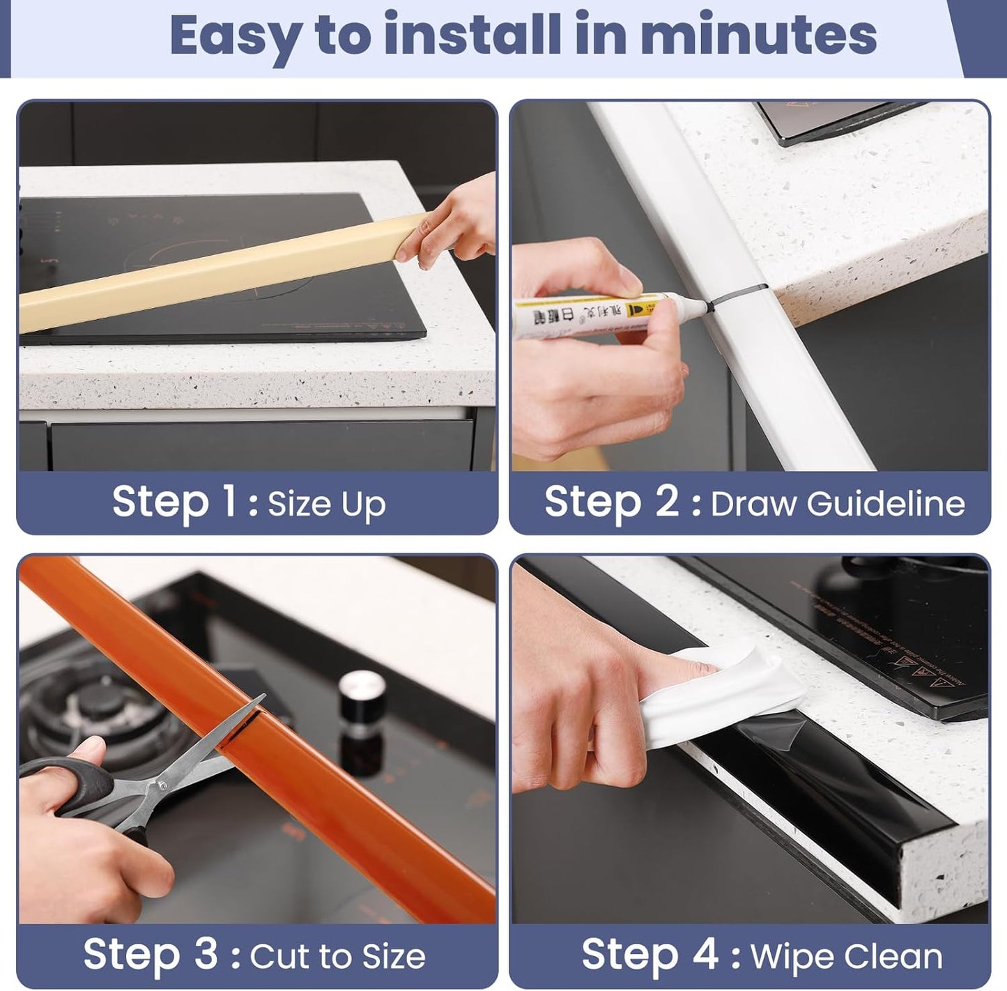 2PCS Wall Corner Protectors Guards - Self Adhesive Corner Protector & Corner Guards for Walls Edge Protection, Easy to Apply - No Tools Needed(Brown, 31.5"x1.18")