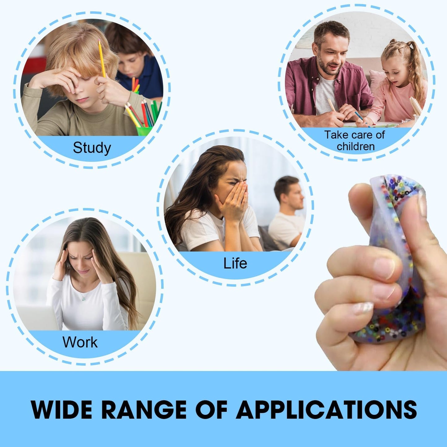 Skin Picking Fidget Toys, Pick Pad Fidget, Fidget Toys for Skin Pickers, Sensory Toys for Skin Picking, Dermatillomania Trichotillomania Fidget Toys(2 PCS)