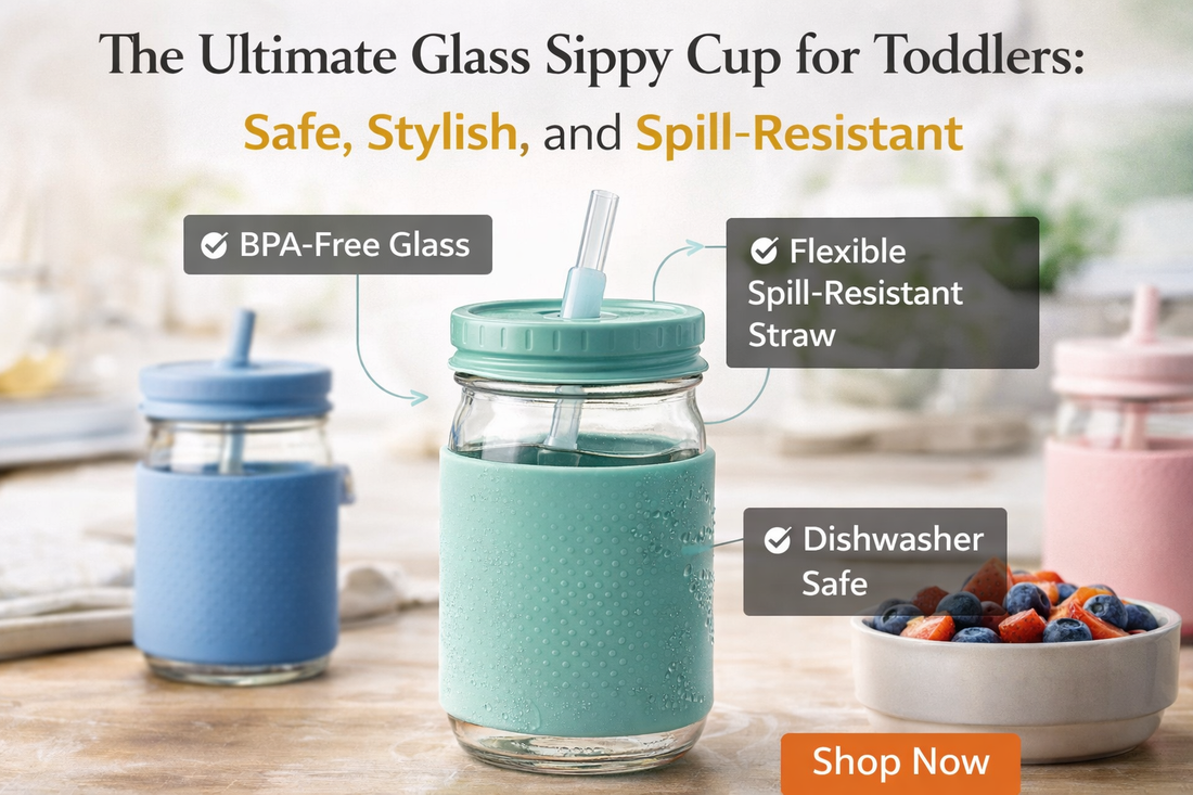 The Ultimate Glass Sippy Cup for Toddlers: Safe, Stylish, and Spill-Resistant
