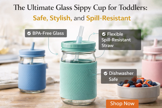 The Ultimate Glass Sippy Cup for Toddlers: Safe, Stylish, and Spill-Resistant