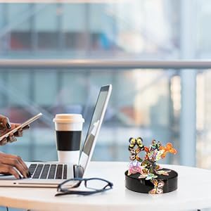 Desk Sculpture Butterflies Desktop Stress Relief Toy Fidget Toy for Anxiety Office Gift Desk Intelligence Development