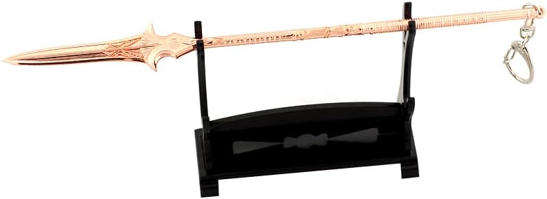 God of War Ragnarök Kratos Action Figures Game Toys Collection Keychain Desk Decoration Backpack Pendant Gift (Odin's Gungnir)