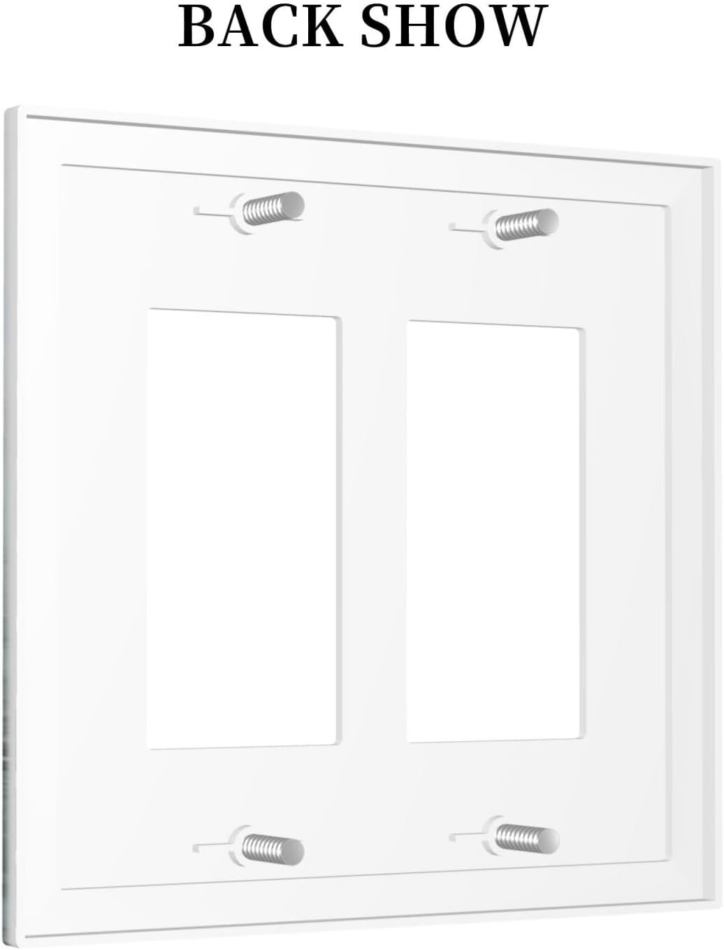 Decorative Outlet Covers Wildflower Botanical Watercolor Floral 2 Gang Double Gfci Rocker Electrical Wall Panels Light Switch Cover Plate For Bed Room Living Room Decor