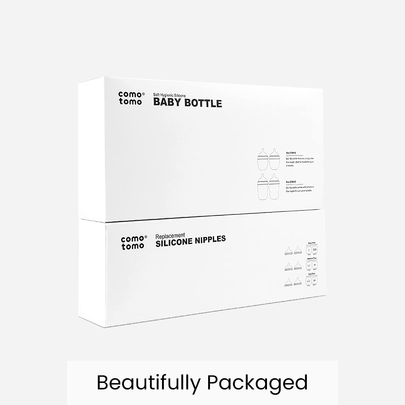 Comotomo Baby Bottle Bundle, Pink, (7 Piece Set)