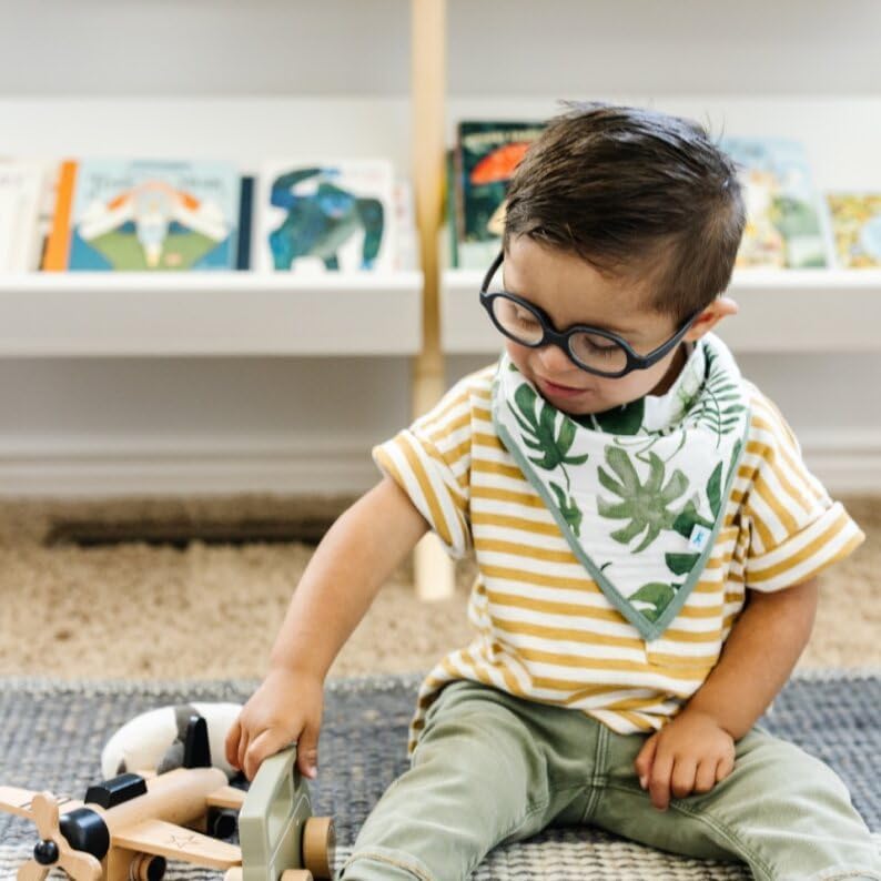 Little Unicorn Cotton Muslin with Fleece Bandana Bib