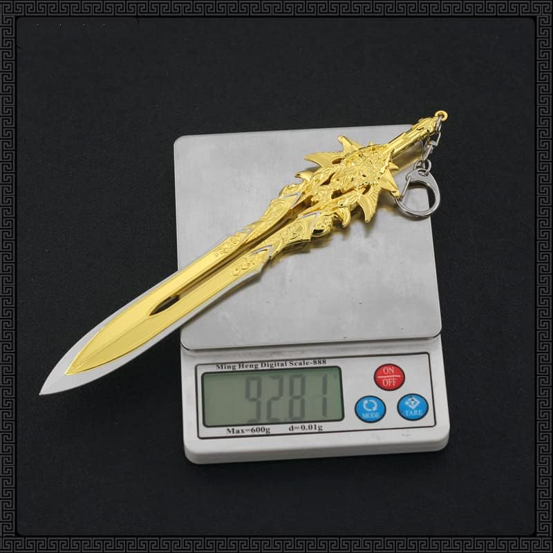 God of War Ragnarök Kratos Action Figures Game Toys Collection Keychain Desk Decoration Backpack Pendant Gift (Blade of Olympus)