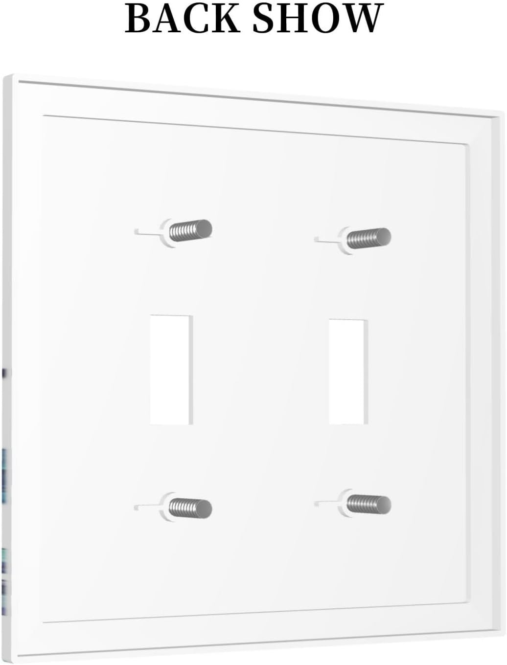 Decorative Switch Plates Vibrant Turtle Seagrass Watercolor Painting 2 Gang Double Toggle Outlet Light Switch Cover Wall Plate Electrical Faceplate for Bathroom living Room Decor