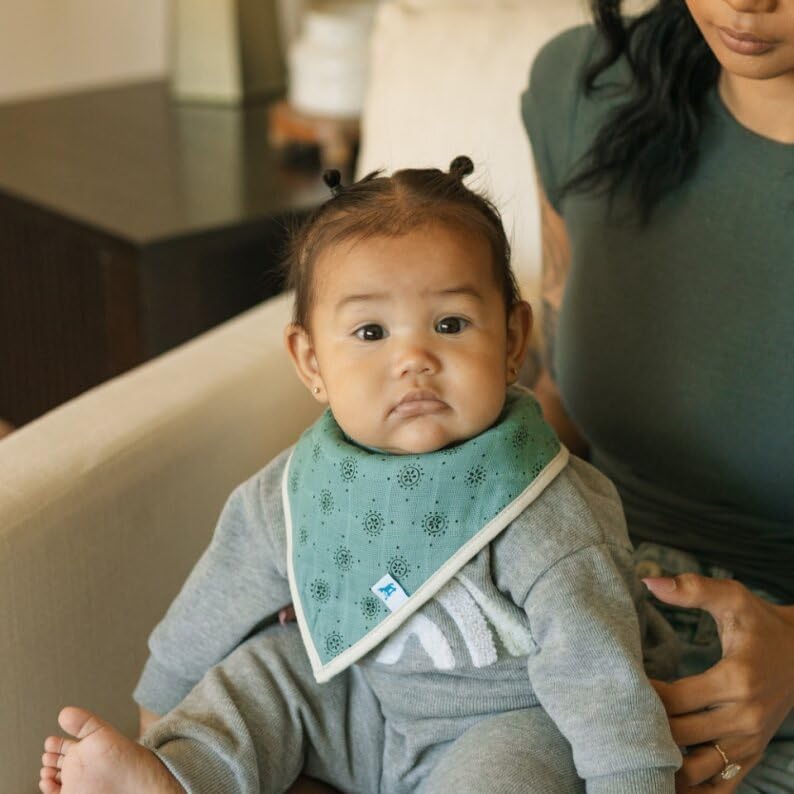 Little Unicorn Cotton Muslin with Fleece Bandana Bib