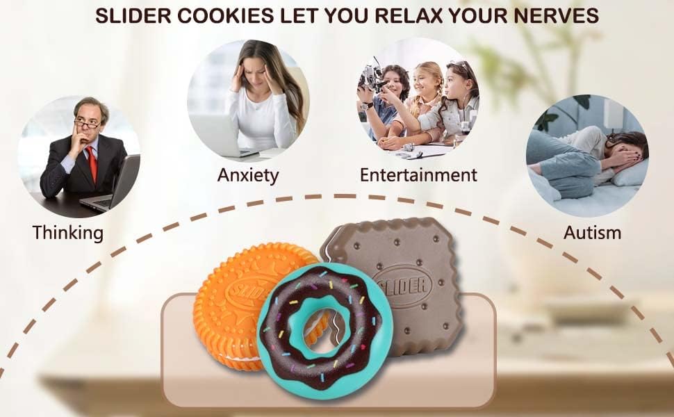 3pcs Haptic Coin Magnetic Fidget Slider, Magnetic Push Slider ADHD Sensory Toys Desk Office Fidget Toy Gifts for Adult Teens Kids