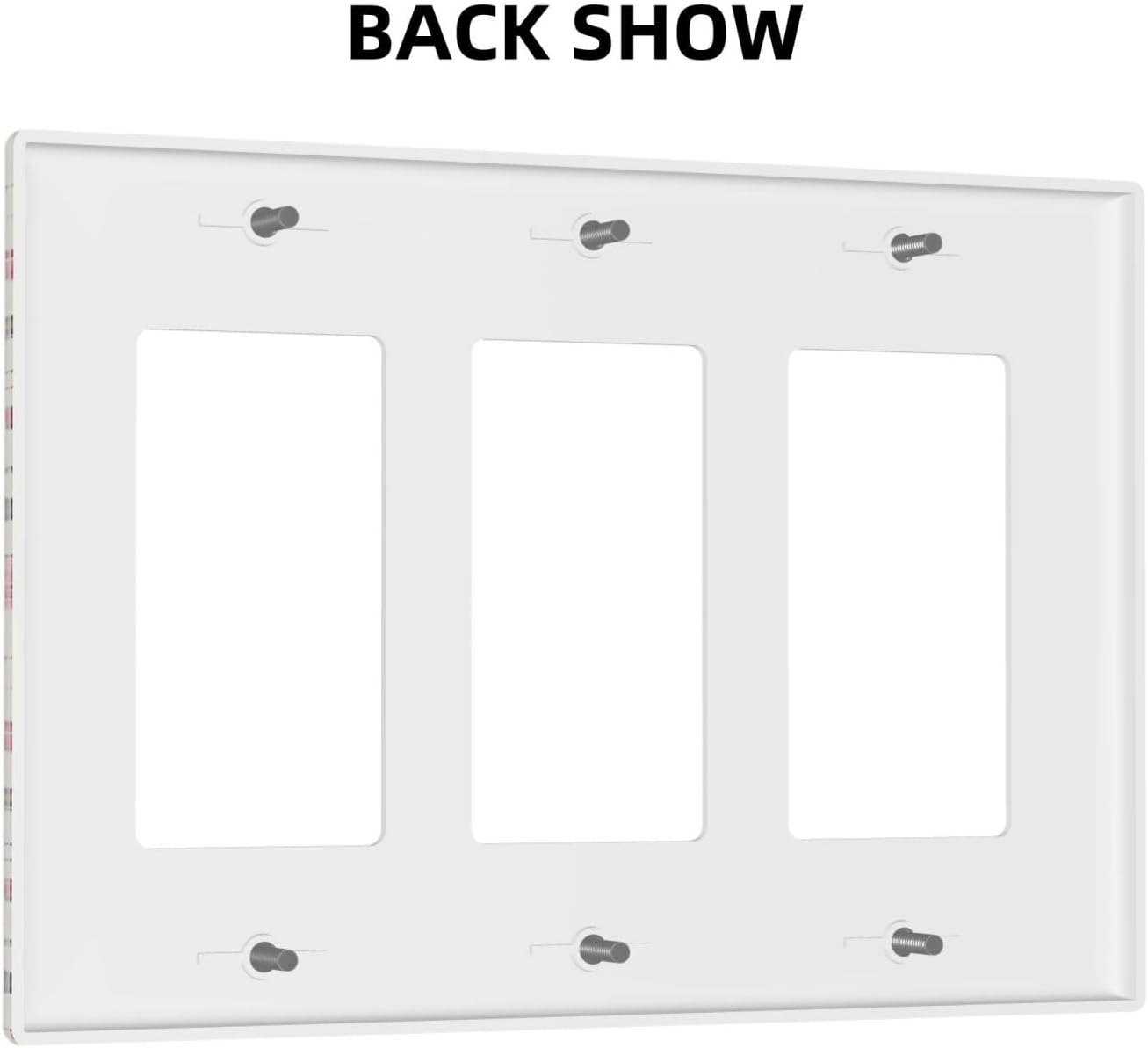 Light Switch Covers Vintage Flowers Rose Leaf Bird Butterfly 3 Gang Rocker Electrical GFCI Decorative Triple Outlet Wall Plate Cover Switchplate for Bedroom living Room Decor