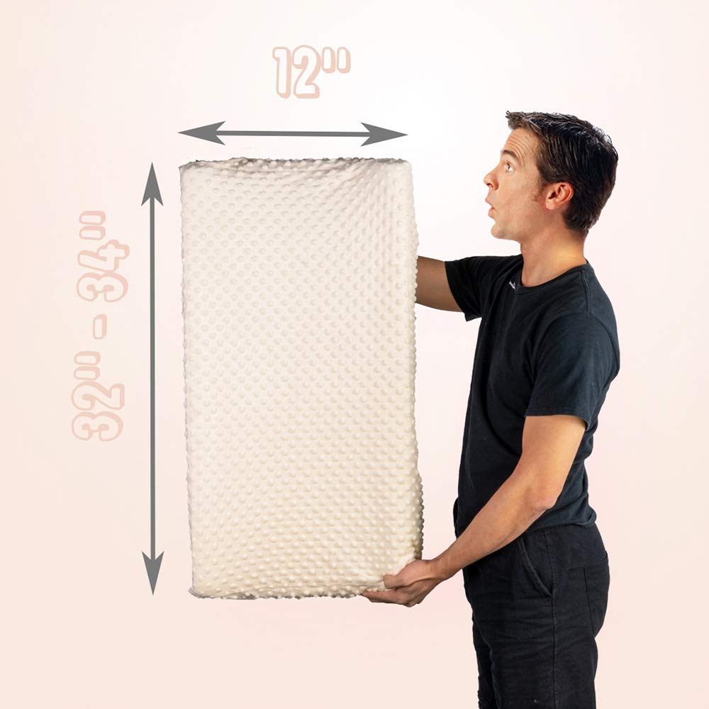 Baby Changing Pad Cover, Super Soft Plush Dot Diaper Changing Table Covers for Baby Girls and Boys, Ultra Comfortable, Safe for Babies, Fit 32"/34'' x 16" Pad (Beige)