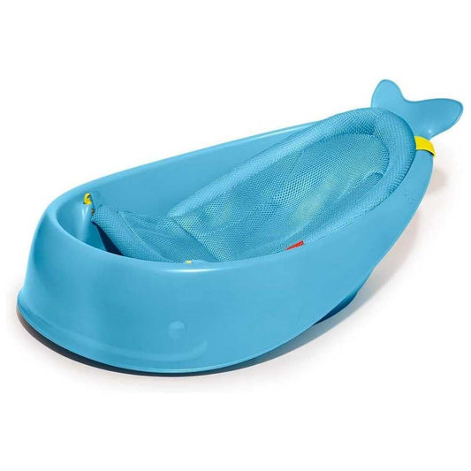 Skip Hop Infant Bath Tub 3-Stage Grow With Baby Smart Sling MOBY Bathtub Blue Age 0+