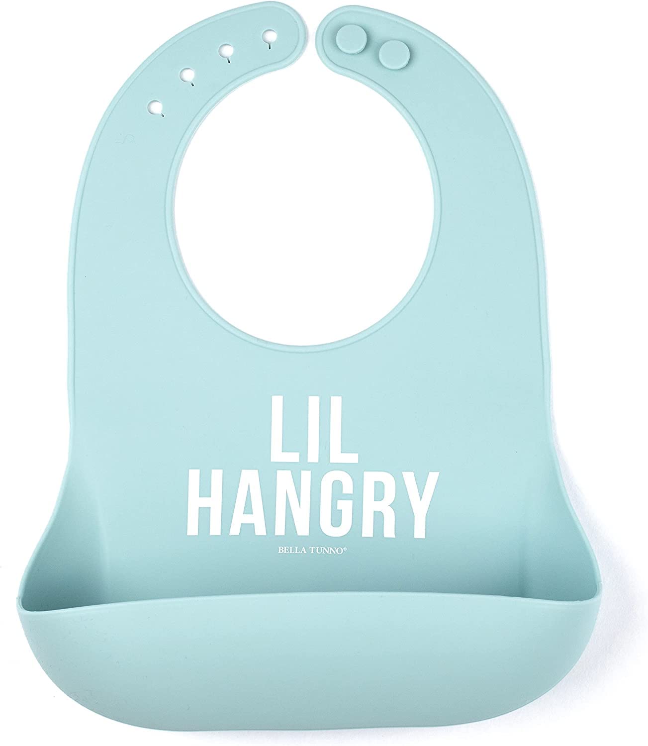 Bella Tunno Wonder Bib – Waterproof Silicone Bibs for Boys & Girls, Non-toxic & BPA Free Silicone Baby Bibs & Toddler Bibs with Adjustable Neck, Easy to Clean (Lil Hangry)