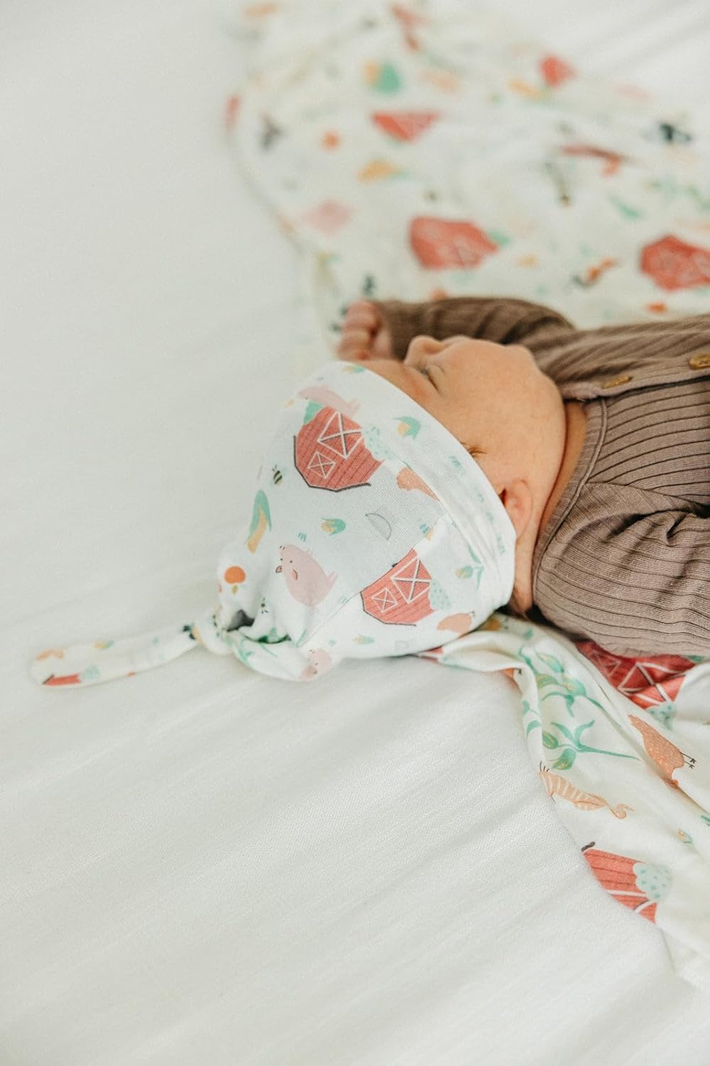 Copper Pearl Baby Swaddle Blanket - Premium Knit Baby Blanket, Large Soft Stretchy Receiving Blankets for Baby Boy and Girl, Swaddles for Newborn, Infant, and Toddler (Farmstead)