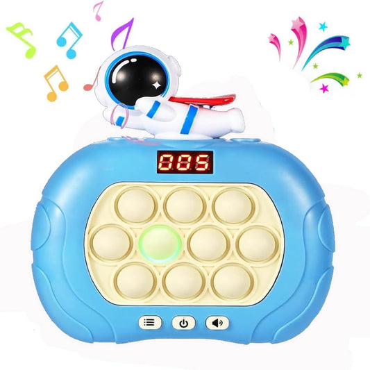 Quick Push Game Console,Pop Fidget Toys ,A Toy Game Machine That Exercises Reaction Ability and Improves Concentration | Gift Idea for Kids & Teens Boys & Girls (Astronaut)