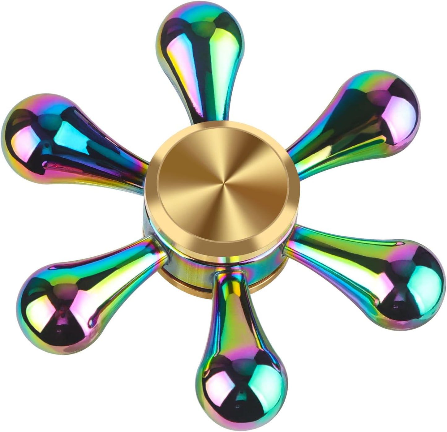 ATESSON Fidget Spinners Toy,Ultra Durable Stainless Steel Bearing High Speed 2-5 Min Precision Brass Metal Finger Spinner,EDC ADHD Stress Relief Anxiety Relieves Reducer for Kids and Adults