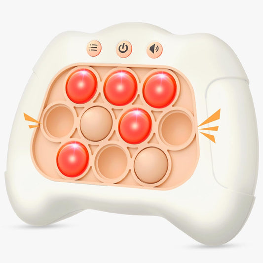 Handheld Game Sensory Fidget Toys for Kids Age 6-12, Birthday Gifts for 3 4 5 6 7 8 9 Year Old Boys & Girls & Teens-White