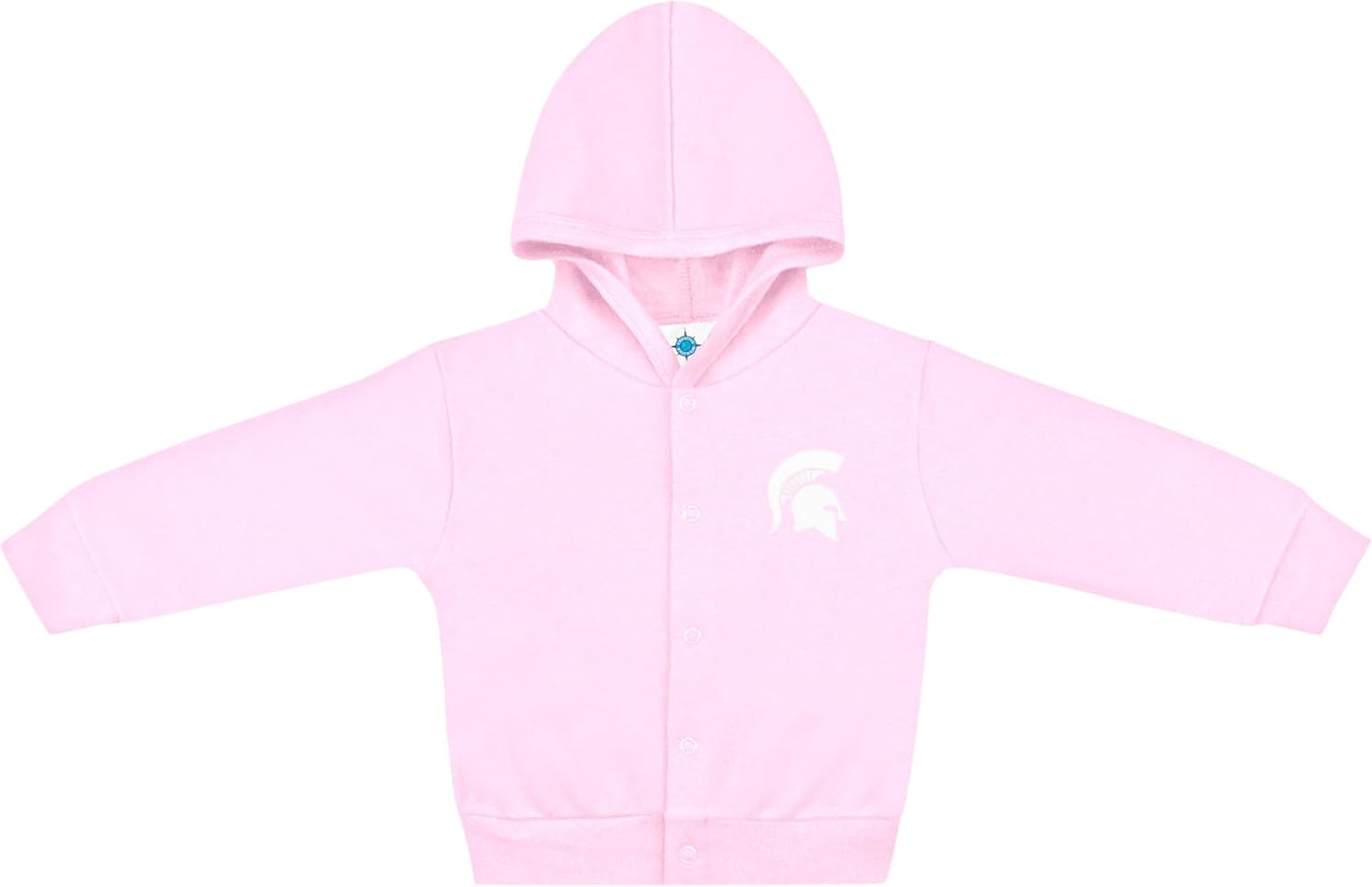 Creative Knitwear College Baby Snap Hooded Jacket - Team Logo, Multiple Colors, for Boys & Girls, (0-24 Months)