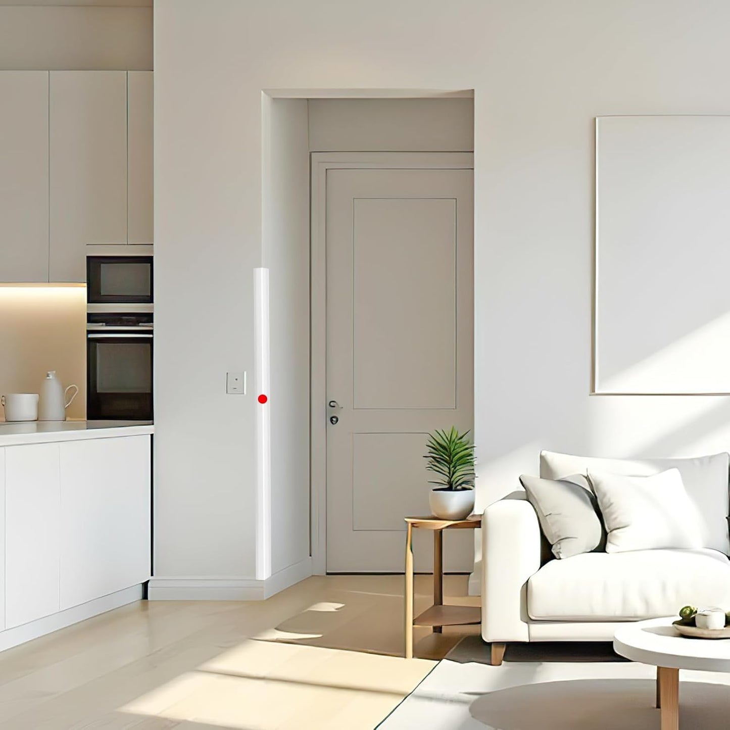 2PCS Wall Corner Protectors Guards - Self Adhesive Corner Protector & Corner Guards for Walls Edge Protection, Easy to Apply - No Tools Needed(Pure White, 47.24"x1.18")