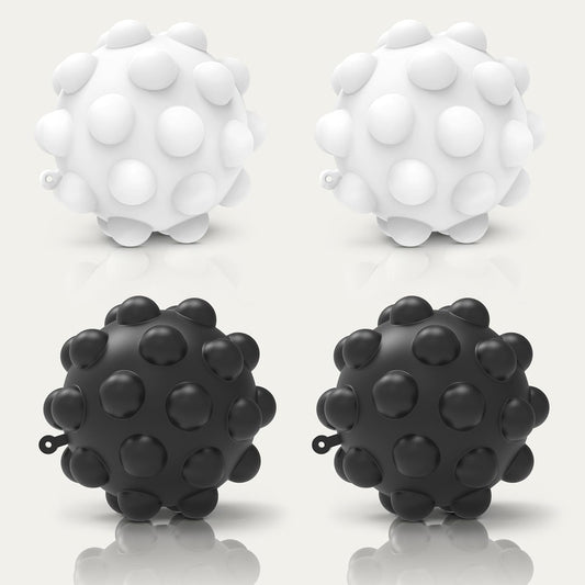 Fidget Toys Adults,Stress Balls Adults 4Pcs Pop Fidget Toys,Pop Balls Autism Sensory Toys for Toddlers 1-3,Fidget Balls Figette Toys,Anxiety Relief Fidgets,Stuffers Gift for Teens Kids (C)