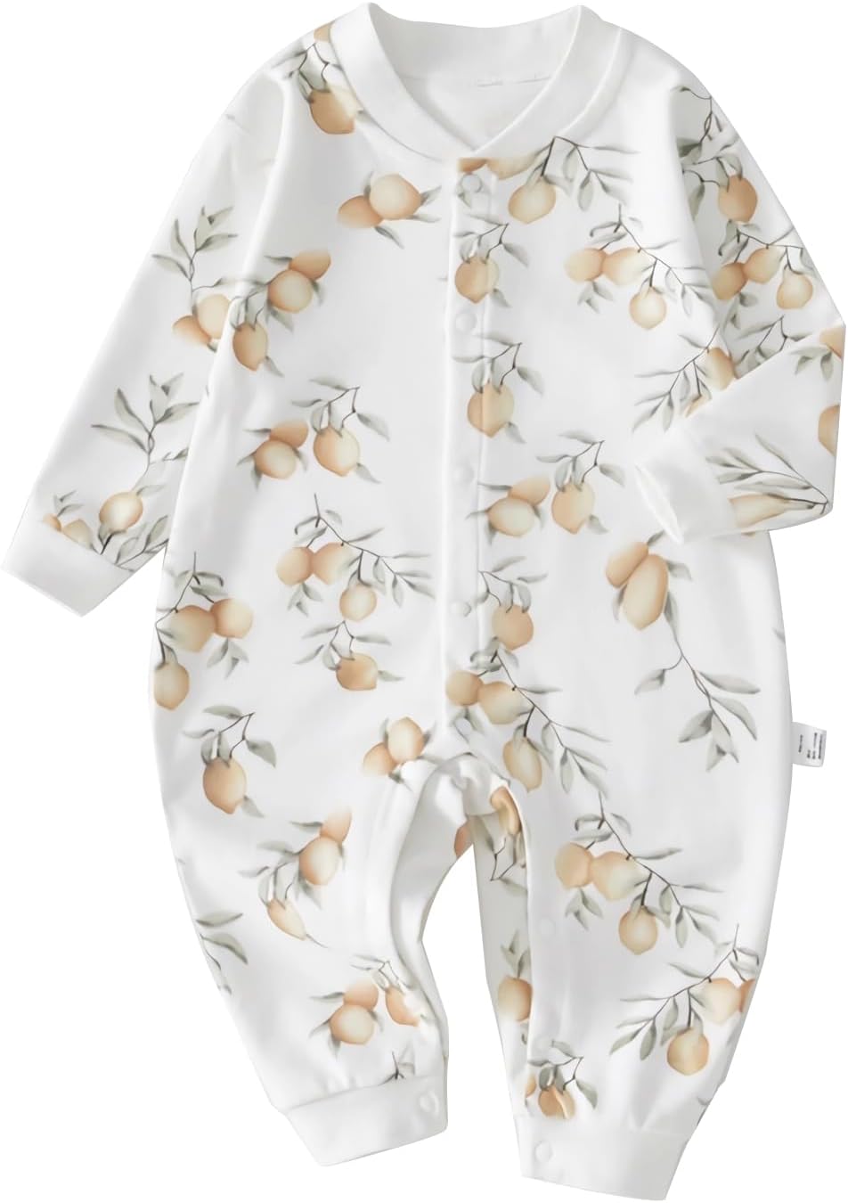 100% Organic Cotton Soft 3-24 Months Baby Romper Jumpsuits for Boys and Girls Unisex Long Sleeve