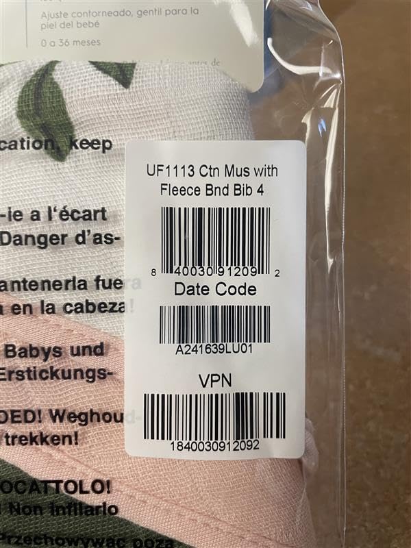 Little Unicorn Cotton Muslin with Fleece Bandana Bib