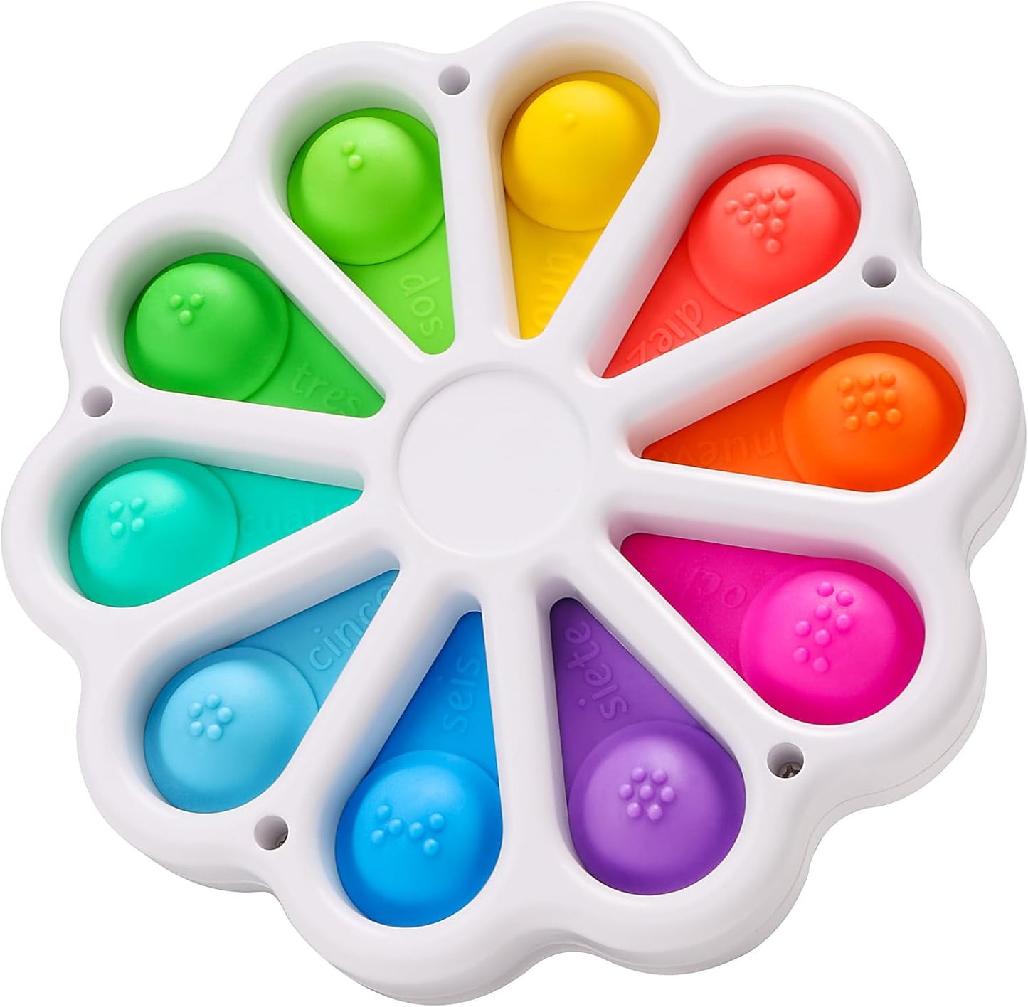 Dimple Digits Fidget Sensory Montessori Toys for Toddlers 1-3 Year Old, Baby Toys 6-12 Months Toddlers Push and Popping Bubbles Fine Motor Skill, Simple Poppers Dimple 1 Year Old Boy Girl Toys Gifts