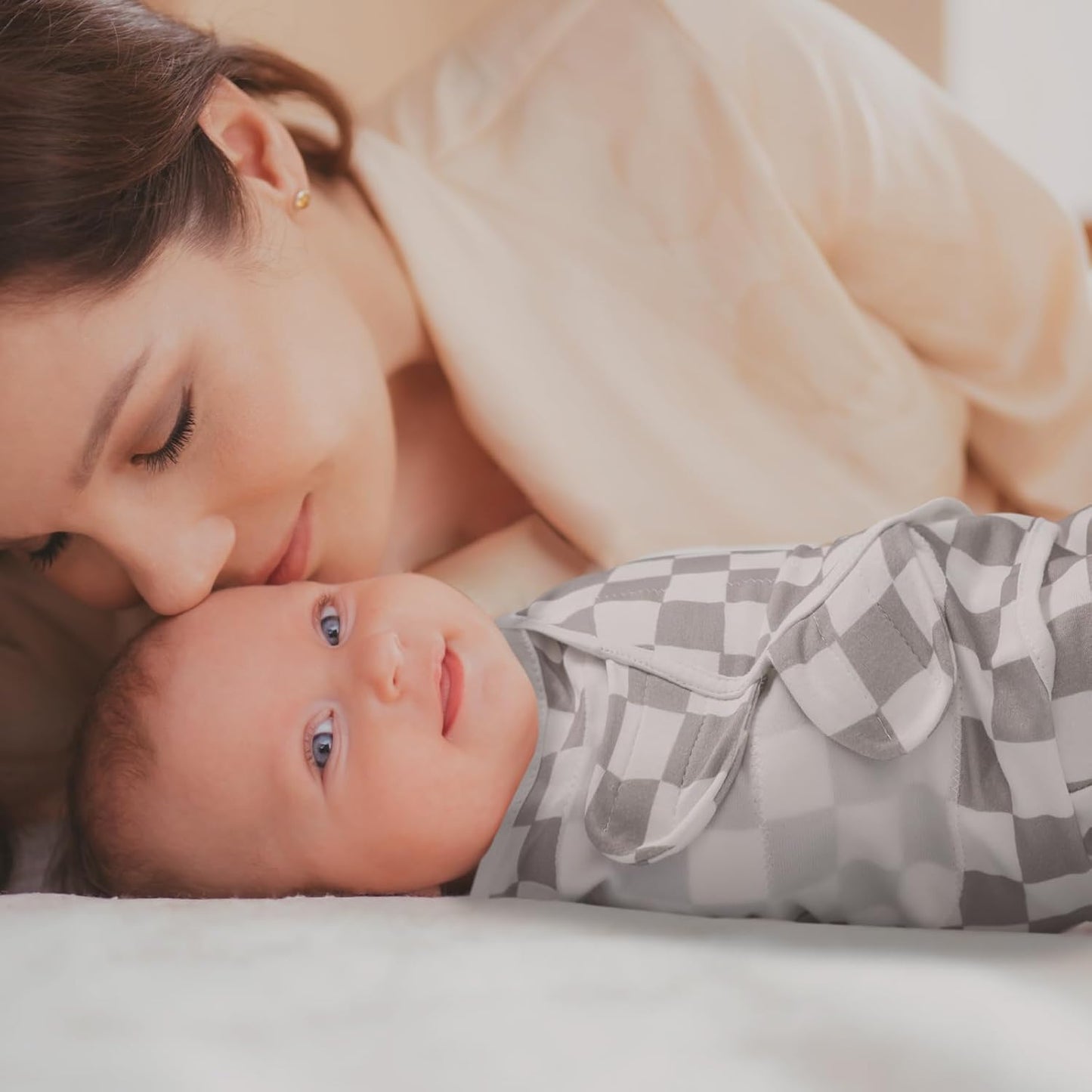 Baby Swaddle Sacks, 3-Pack Newborn Organic Cotton Swaddle Wrap, Adjustable Swaddling Blankets, Nursery Swaddling Essentials for Newborn 0-3 Months, Infant Shower Items Gift (Animals & Square)