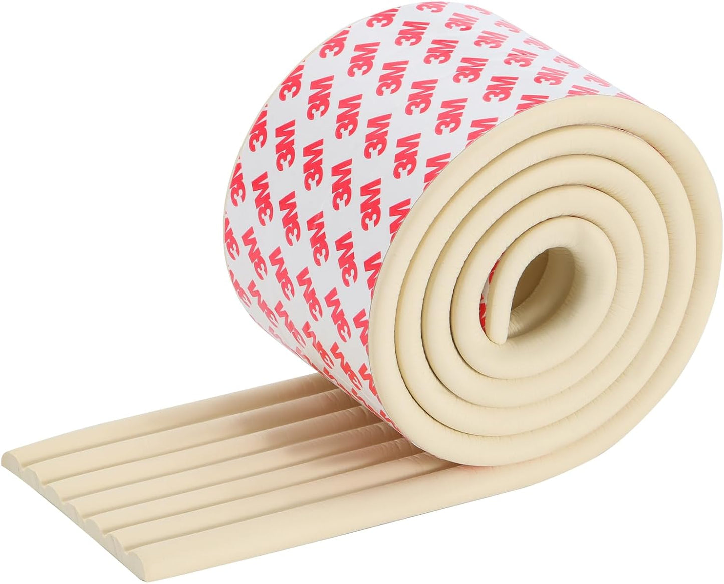 Corner Protector for Baby, Widen Edge Protector with Adhesive Backing, Baby Proofing Edge Corner Protect Self Adhesive Furniture Guard Bumper for Table, Desk, Fireplace (White, 6.6ft)