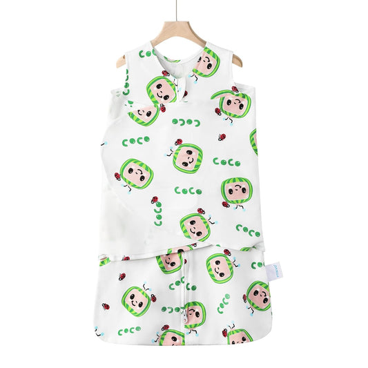 Swaddle-Blanket Baby Girl & Boy Swaddles Newborn Infant Transition 100% Cotton Wrap Blankets, 3-Way Adjustable Wearable Blanket, TOG 1.0 (Watermelon 3-6 Month)