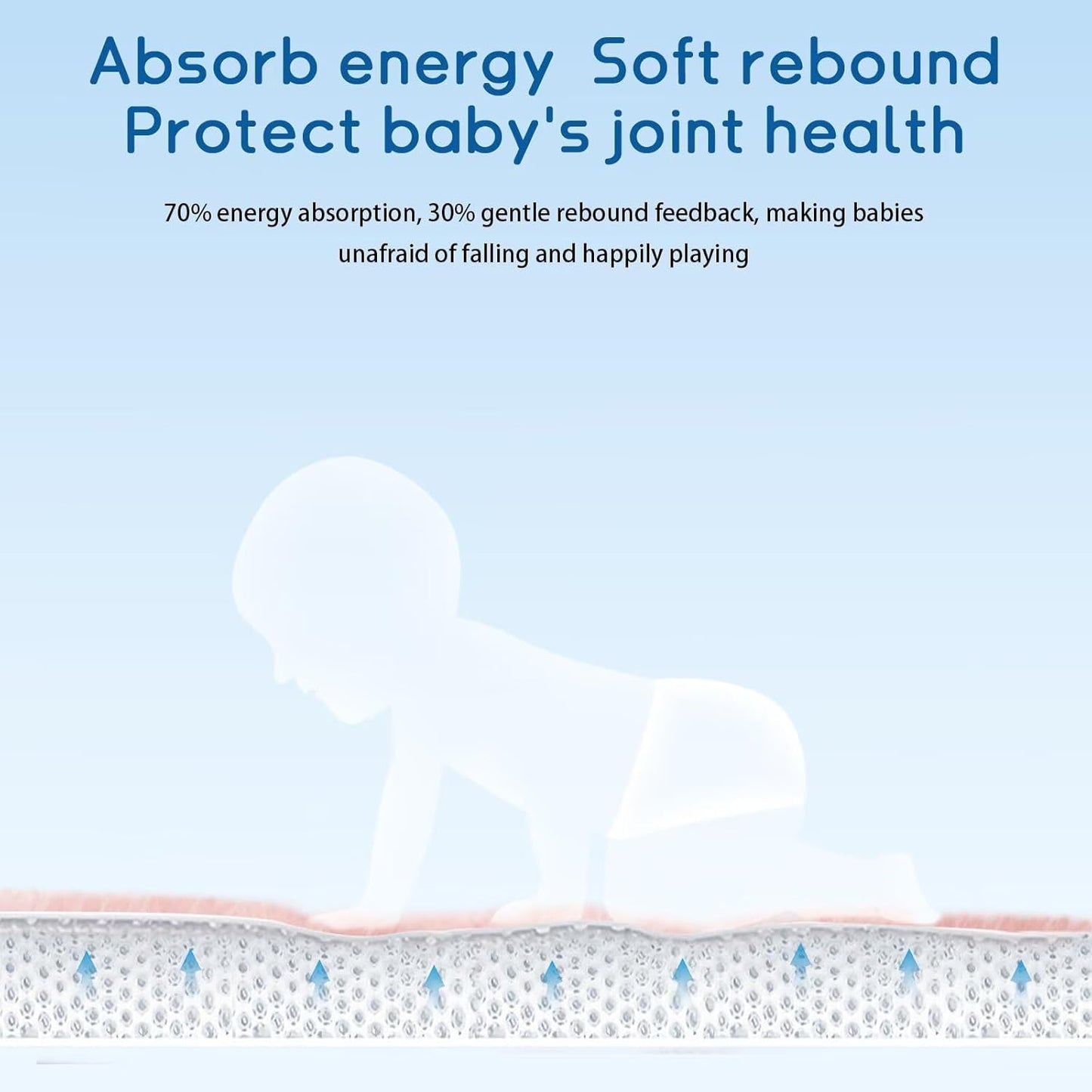 Baby Play Mat for Floor Tummy Time Mat Nursery Rug Muscle Mat Area Rug Playroom Rug Tatami Mat 6'7"x4'11" Memory Foam 1.3" Thick Crawling Mat for Babies,Toddlers, Infants, Kids,Floor Mat(Pink)