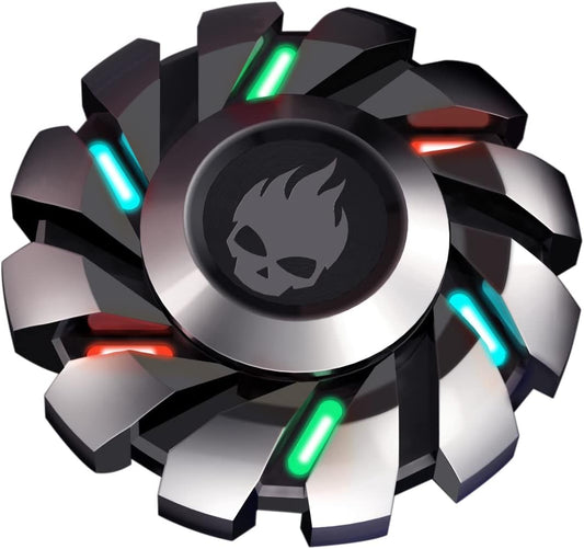 Metal Fidget Spinner High Speed and Silence Colorful Glowing, Cool Mechanical Gear Spinner, Anti-Anxiety and Stress Release for Kids and Adults
