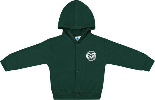 Creative Knitwear College Baby Snap Hooded Jacket - Team Logo, Multiple Colors, for Boys & Girls, (0-24 Months)