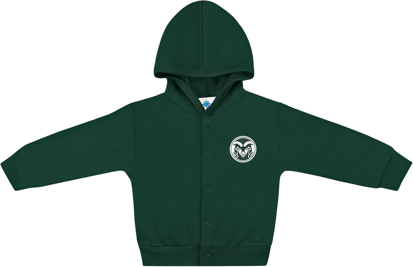 Creative Knitwear College Baby Snap Hooded Jacket - Team Logo, Multiple Colors, for Boys & Girls, (0-24 Months)
