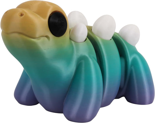 3D Printed Dinosaur with Flexible Articulated Joints, Fun Desk Toy for Stress and Anxiety Relief, Unisex Adults,Desktop Pet,Gift idea (Stegosaurus)