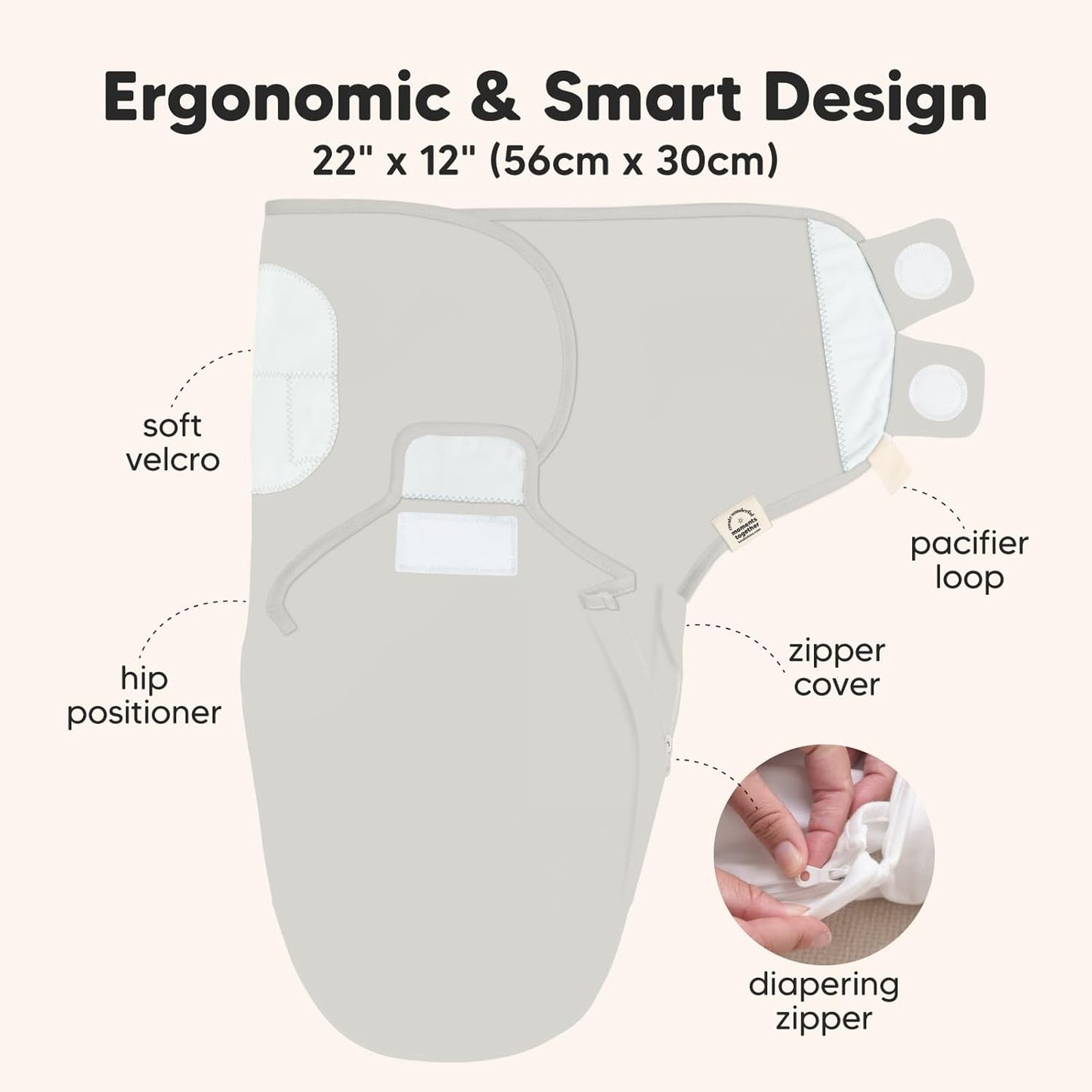 Baby Swaddle Sleep Sacks with Zipper - 3-Pack Swaddles for Newborns 0-3 Months, Infant, Baby Girls, Boys, Soft & Durable Newborn Sleep Sack, Easy Diaper Change Swaddling Blanket (The Wild 2)