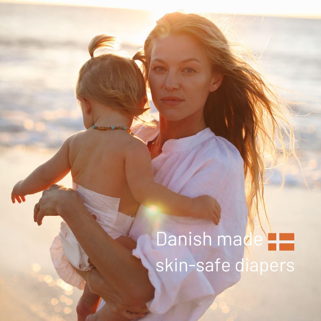 Joonya Baby Diapers, Size 5 XL (26-40 lb) - 1 Bag of 23 - New Range - NonToxic, Eco-Friendly, Ultra Slim, Overnight Use - Made in Denmark