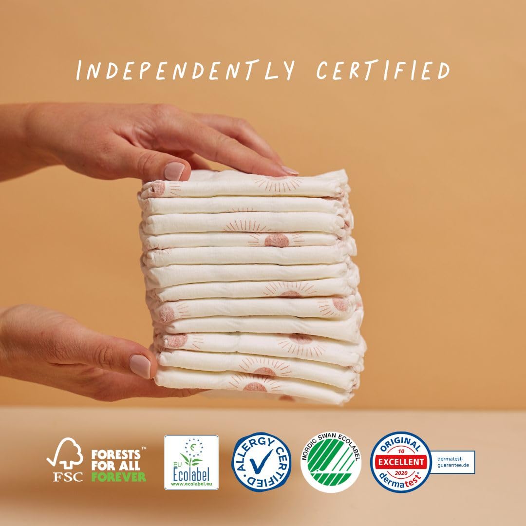 Joonya Baby Diapers, Size 3 M (9-18 lb) - 1 Bag of 28 - New Range - NonToxic, Eco-Friendly, Ultra Slim, Overnight Use - Made in Denmark