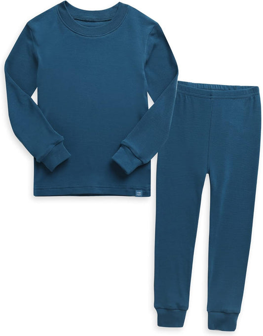 VAENAIT 6M-12Y Toddler Toddler Kids Toddler Girls Boys Soft Comfy Modal Tencel Solid Raglan Sleepwear Pajamas Pjs 2pcs Set