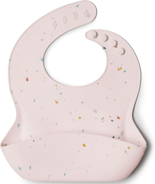 Loulou Lollipop Soft, Waterproof Silicone Feeding Bib for Babies and Toddlers