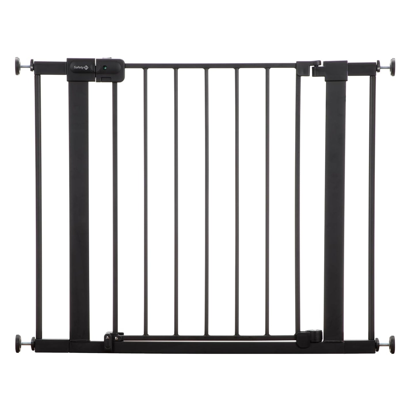 Safety 1st Easy Install Baby Gate for Doorways, Auto-Close Pressure-Mounted Magnetic Latch, Indoor Dog Gates, No Drilling, Fits 29"-38", Black