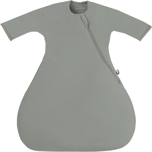 GUNAMUNA Long-Sleeve Transitional Swaddle Sleep Bag 1.0 TOG – Soothes Infants 3-6 Months, Easy Diaper Changes with WONDERZiP