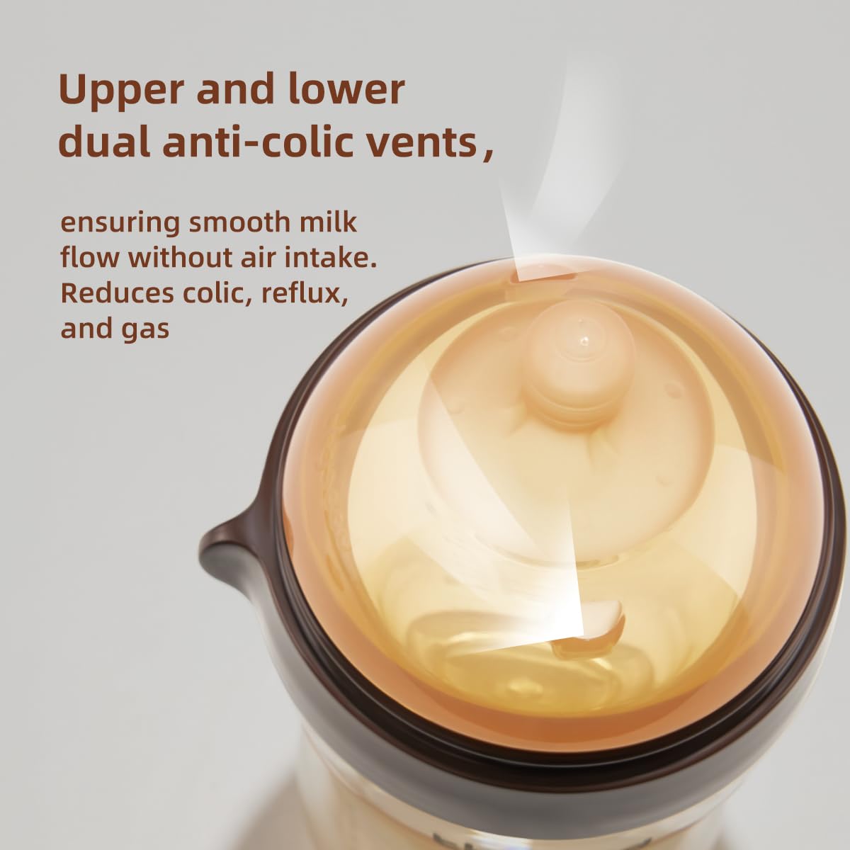 PPSU Natural Breast-Like Bottle with Nipple(0-3 Months),10oz，2pack