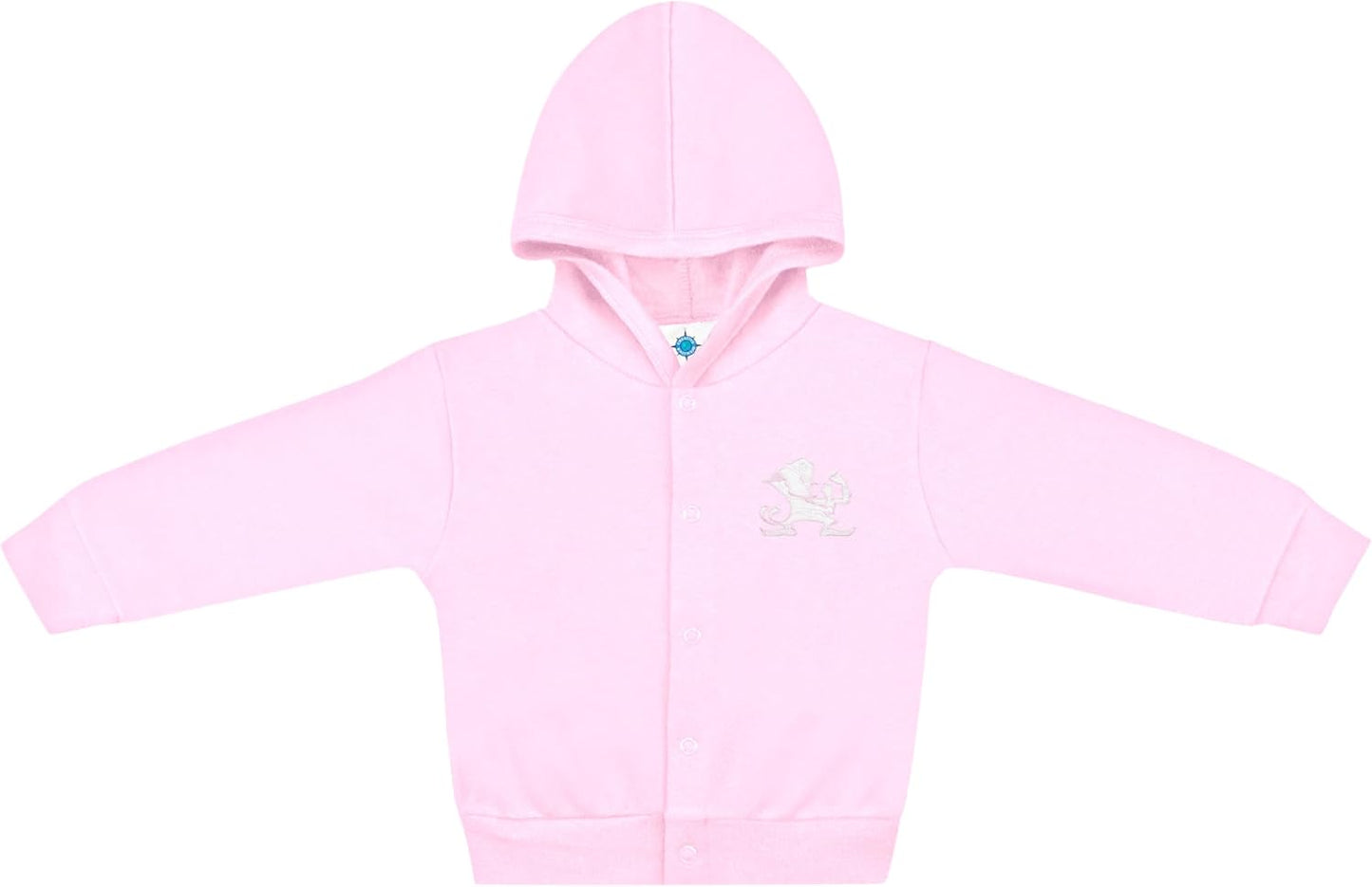 Creative Knitwear College Baby Snap Hooded Jacket - Team Logo, Multiple Colors, for Boys & Girls, (0-24 Months)